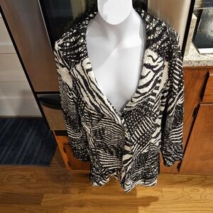 Black and White Zebra Print Jacket